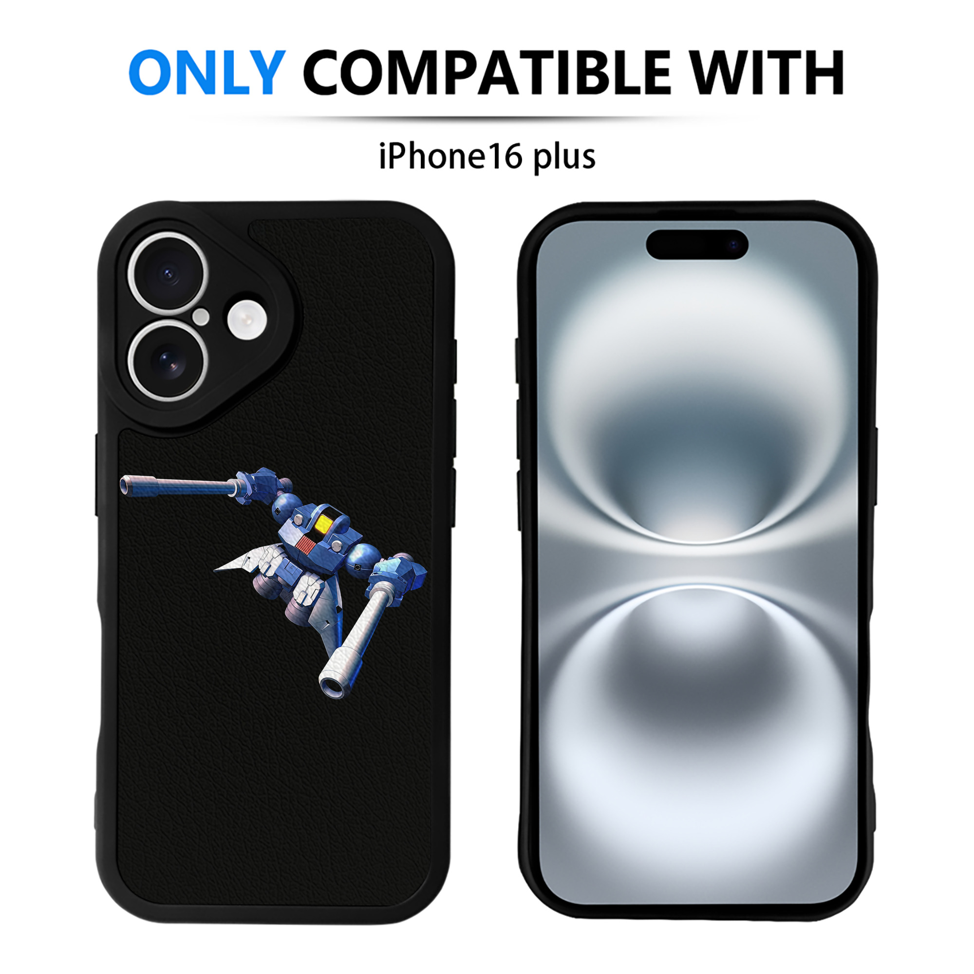 （画像用） 機動戦士ガンダム Mobile Suit Gundam 【iPhone 16シリーズ対応】シリコンスマホケース（レザー調） 材質：シリコン